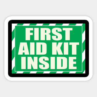 First Aid Kit Inside Sticker, Self Adhesive First Aid Kit Industrial Sticker